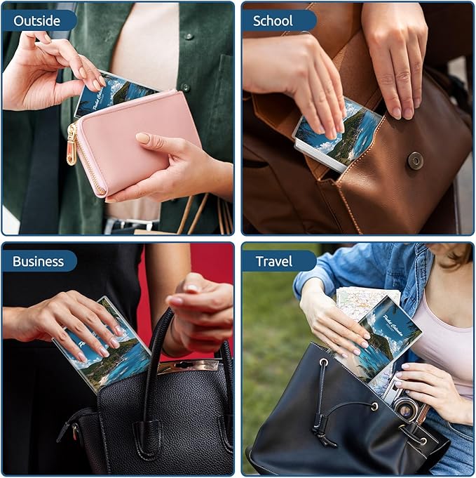 Pocket Calendar 2025-2027, Small Monthly Planner 2025-2027 - 3.7" x 6.7" - Runs from July 2025 Until December 2027, Pocket Calendar 2026 with Beach Cover for Planning