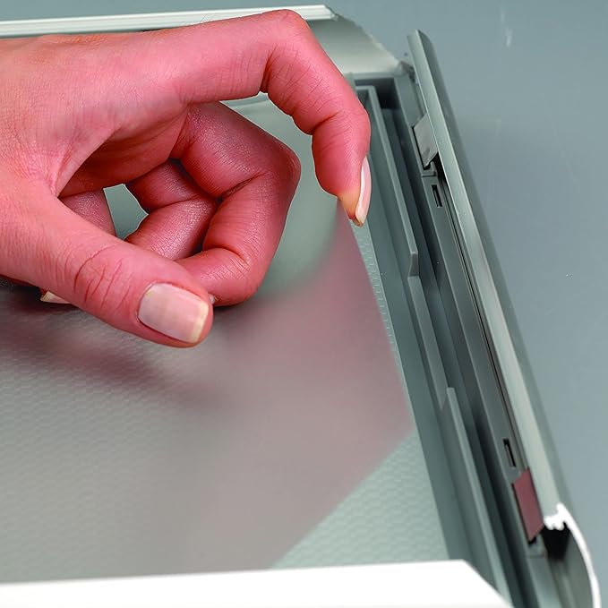 DisplaysMarket 8.5x11 Snap Frame for Wall Mount, Opti Frame, 1 inch Profile- Silver, 10