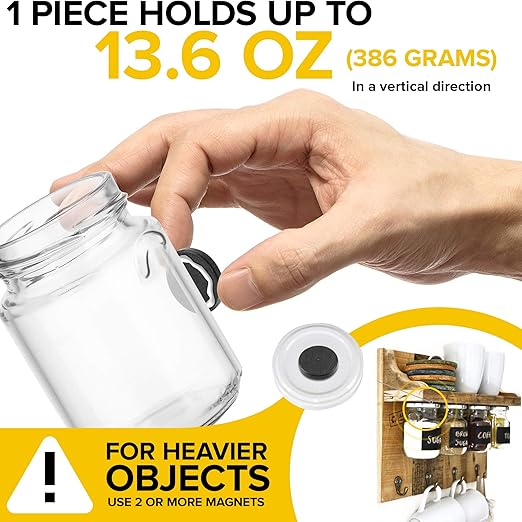 X-bet MAGNET 50 pcs, 1 Inch (25mm) - Round Disc Magnets for DIY, Craft Hobbies, Science & School Projects – Bulk lot of Tiny Ceramic Magnets