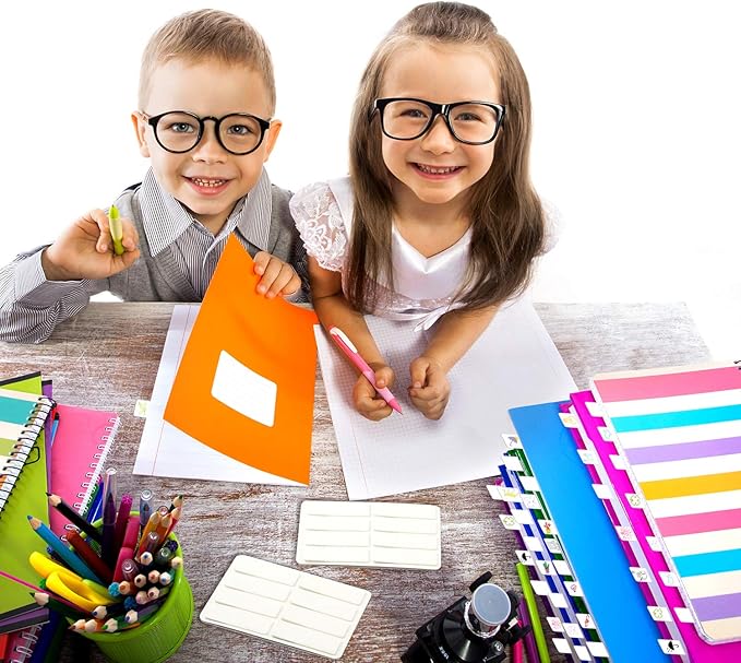 Outus 1280 Pieces Sticky Index Tabs Page Marker White Sticky Tabs Pop up Page Flags 1.6 x 0.5 Inch