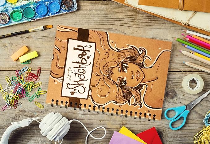48 Pcs A5 Spiral Notebooks Journal with Kraft Cover, 5x8 Inches, Ruled Lined Paper, for Work, Sketches, Study, Notes Taking, Gifts, Brown (48 PCS(Lined))