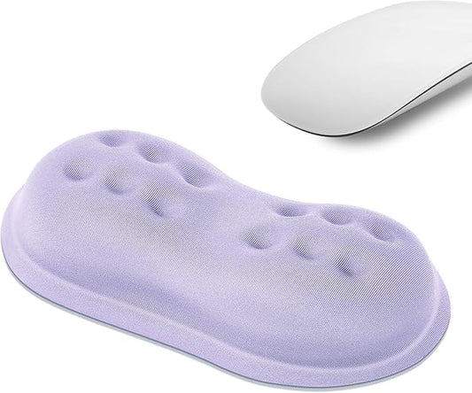 VANKEY Mouse Wrist Rest, Soft Mouse Wrist Support Pad with Memory Foam, Non-Slip Base (Periwinkle Color)