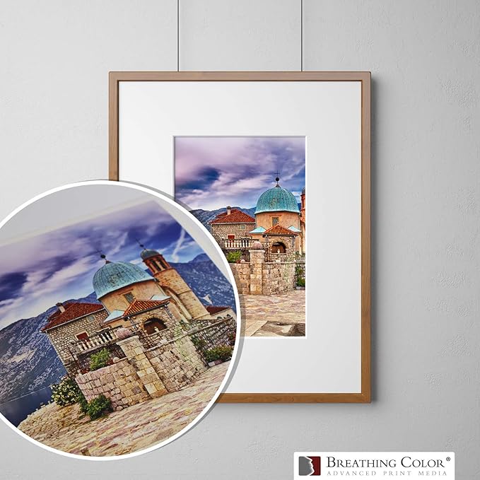 Elegance Velvet 60 in x 40 ft roll is a Premium Matte 310 gsm, Cold Pressed Bright White Museum Grade Fine Art Inkjet Paper, Compatible with Most Dye-Based and Pigment Printers