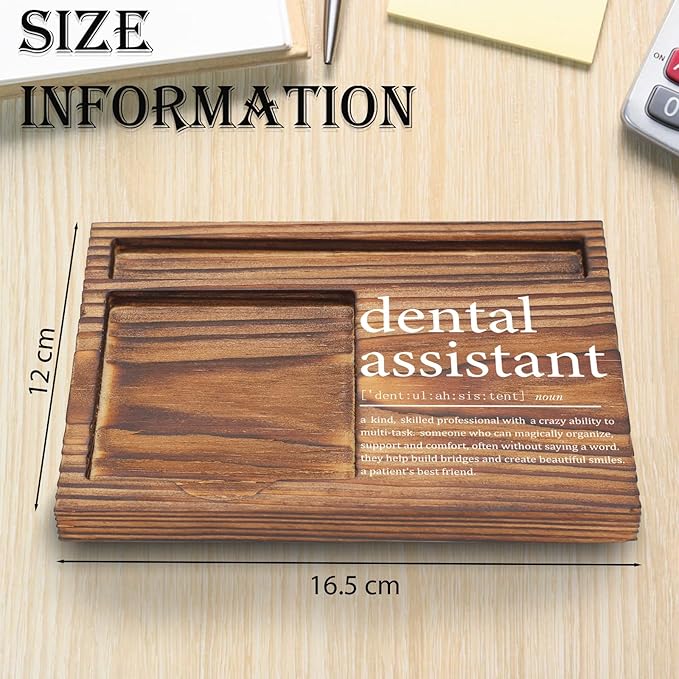 Appreciation Gifts for Dental Assistant Sticky Note Holder, Thank You Gift Dental Hygienist Assistant Week Gifts Self-Stick Note Pad Holders for Dental Clinic Hospital TZP68