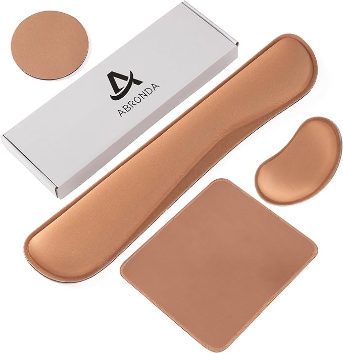 Office Ergonomic Memory Foam Computer Mouse and Keyboard Wrist Rest pad Support Carpal Tunnel, Wrist Rest for Keyboard and Mouse, Wrist Support Set