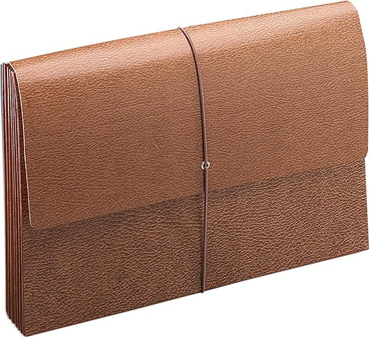 Smead Leather-Like Wallet, 15 x 10 Inches, 3.5-Inch Expansion, 10 per Box (71456)