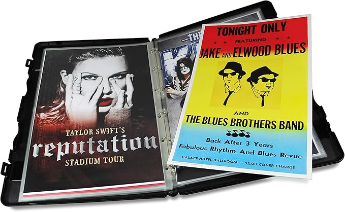 UniKeep Large Binder with Pages (11 x 17) - Black - Fully Enclosed Case Binder