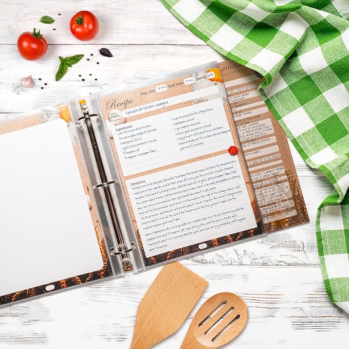 50 Pack of 8.5x11 Heavy Duty Crystal Clear Sheet Protectors for Recipe Binder, Plastic Page Sleeve Protectors for 3 Ring Binder (50 Pack, 8.5 x 11'' - 1 Pocket)