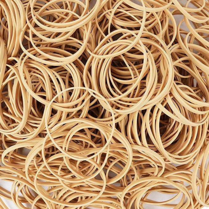 Rubber Bands Size#32 (3” x 1/8”) Elastics Band 220pcs Beige Rubber Bands for Office Supplies Home School
