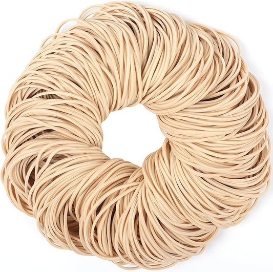 Rubber Bands Size #19 Beige 300pcs Elastic Rubber Bands for Office Supplies