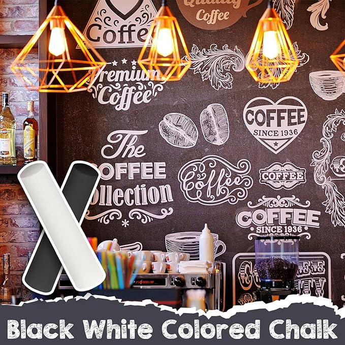 60 Pcs Sidewalk Chalk for Kids Jumbo Black White Washable Non Toxic Chalk for Classroom Outdoor Fun Creativity Art Play Painting on Chalkboard Playground Blackboard Easter Party