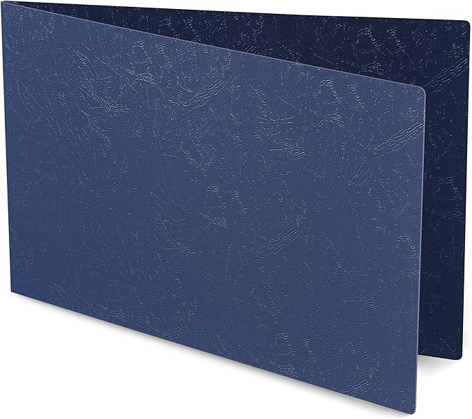 Durable 11x17 Professional Compressed Fiberboard Report Covers – Pack of 10 (Midnight Blue)