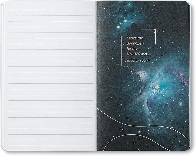 Compendium Softcover Journal - Look to the Stars – A Write Now Journal with 128 Lined Pages, 5”W x 8”H
