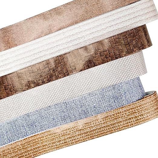 Fabric-Patterned Washi Sticker Set, 6 Rolls Vintage Stickers for Scrapbooking, Journaling, DIY Crafts, and Decorative Wrapping