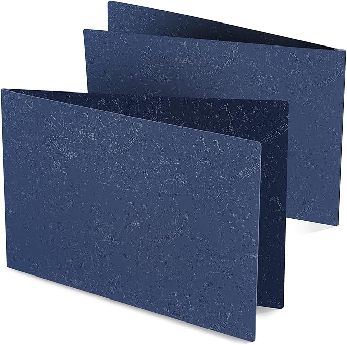 Durable 11x17 Professional Compressed Fiberboard Report Covers – Pack of 10 (Midnight Blue)