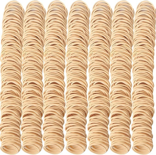 Rubber Bands Size #10 Beige 760 pcs Approximately 0.42 lb 1 inch Light Brown #10 Elastic Rubber Bands for Office Supplies