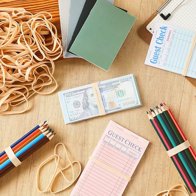 Marspark Rubber Bands Bulk Elastic Rubber Bands 5 lb File Folder Strong Elastic for Office Home Supply Crafts(Size 64)