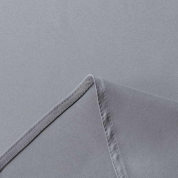 sancua Rectangle Tablecloth - 70 x 120 Inch - Stain and Wrinkle Resistant Washable Polyester Table Cloth, Decorative Fabric Table Cover for Dining Tables, Buffet Parties and Camping, Light Grey