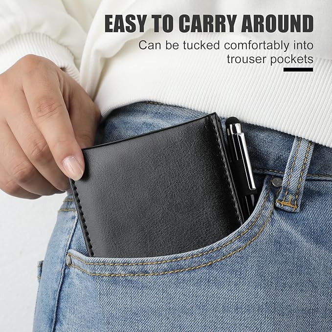 Outus 10 Pcs Pocket Notebook with Pen Set Included Mini Pocket Notepad Holder with 50 Lined Sheets, Metal Pen, 8 Pcs 3 x 5 Inch Memo Book Refills, 30 Lined Paper Per Note Pad (Black, Yellow)