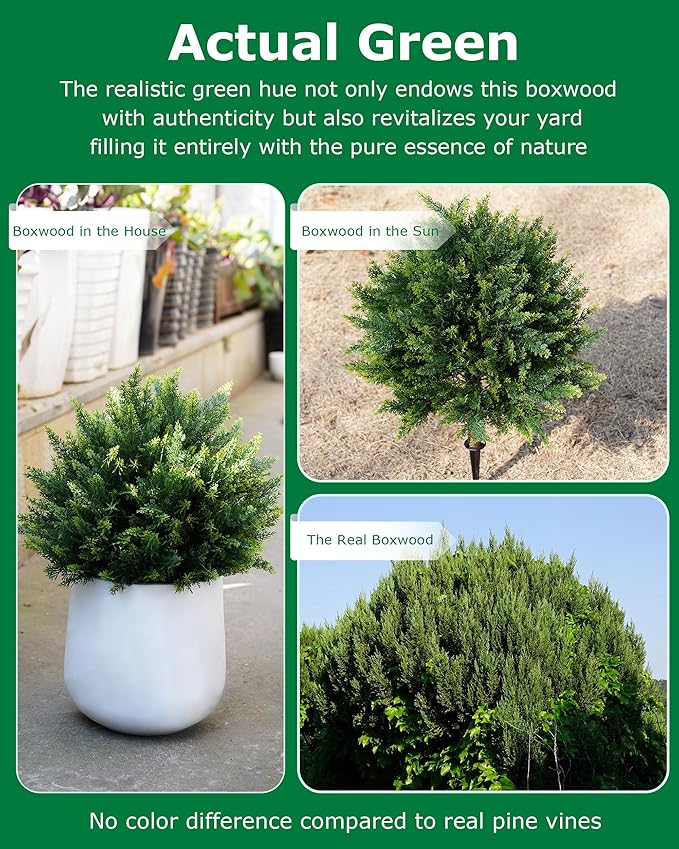 28inch Artificial Cedar Christmas Tree, Norfolk Pine Tree. 2 Sets Faux Cypress Topiary with Spikes Outdoor Christmas Tree Front Porch Decor, Fake Shrubs Planters, Christmas Pot fillers urn Filler