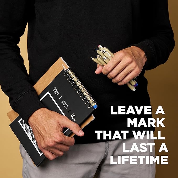 SAKURA Pigma Micron Fineliner Pens - Archival Black Ink Pens - for Writing or Drawing for Artists, Crafters & DIY Gifts Projects - Assorted Point Sizes - 72 Count