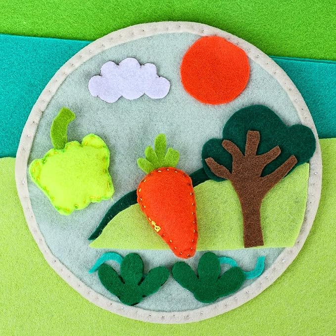 XSEINO 13 Rolls 8"x35" 1.4mm Thick Soft Felt Fabric Sheet 13 Assorted Green Series Colors Felt Pack Pastel Felt Sheets for DIY Craft Sewing Squares Nonwoven Patchwork