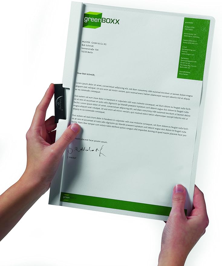Durable Report Cover with DURACLIP - Letter-Size - Holds Up to 30 Pages - Clear Cover in Red - 25 Per Box