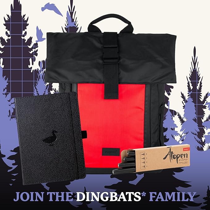 Dingbats* Wildlife Lined Writing Journal Notebook A5 - Vegan Leather Hardcover - Ideal for Work, Travel - Pocket, Elastic Closure, & Bookmark