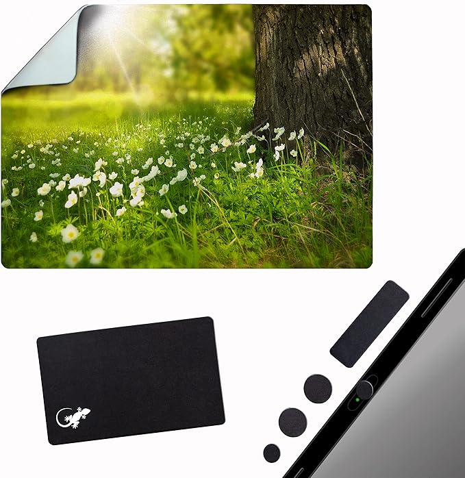 Adhesive Mouse Pad - Peel and Sticks to Any Surface - Travel Mouse Pad, Sticky for Any Surface - Excellent Tracking - Sunny Meadow