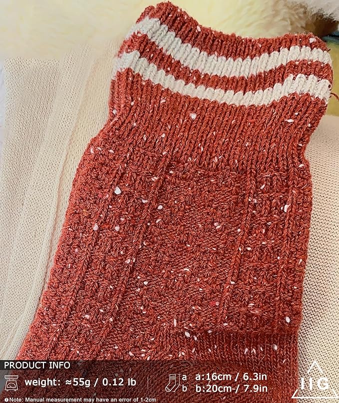 IIG Cute Warm Wool Socks for Women Super Cozy Thick Crew Winter Socks Gifts, 5 Pairs