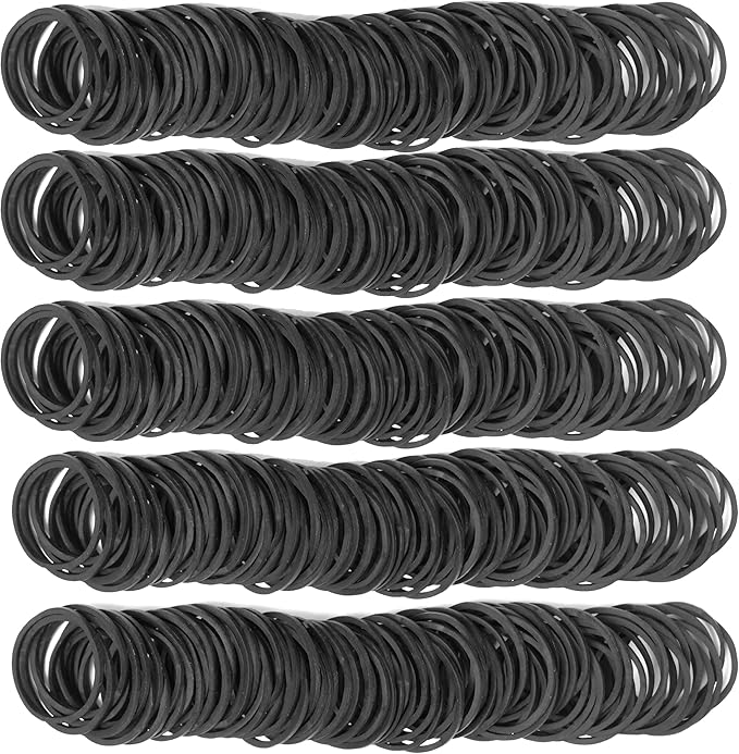 Rubber Bands Size #10 Black 760pcs Elastic Rubber Band size10 1inch Small Rubber Bands for Office Supplies Home