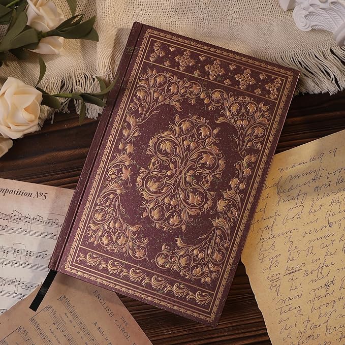 Line Notebooks for Women Men, A5 Aesthetic Hardcover Ruled Diary, 100 GSM Journals for Writing for Work, Note Taking, Office School