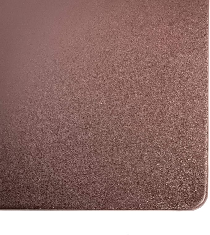 Dacasso Classic Leather Mat Desk pad, 34" x 20", Chocolate Brown