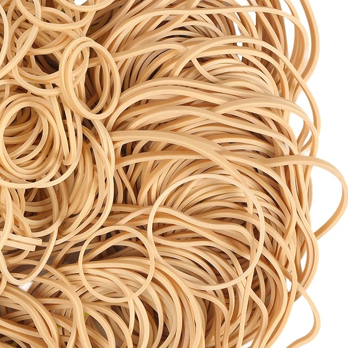 HAIDIBAO-Rubber Bands Assorted Sizes Beige Elastic Bands for Office supplies 0.5lbs size10,size#16,size 33,Size(4-4/5" x 1/8") rubber band