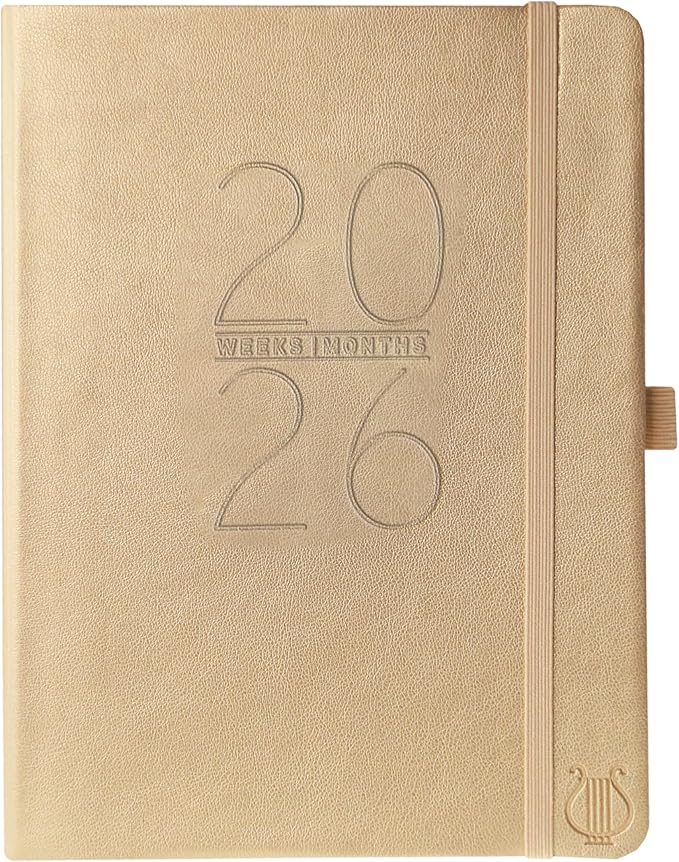 Graphique 2026 Apollo Business Planner | 18 Month Organizer, July 2025 - Dec. 2026 | Weekly & Monthly Spreads | To-Do List & Note Pages | Pen Loop | Vegan Leather | Red | 6” x 8”