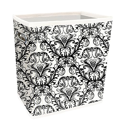 4.5 Gallon Bamboo Basket, Cute Toilet Paper Storage, Decorative Magazine Basket, Holder, Organizer, for Pantry, Office, Bedroom, Bathroom, Dorm, Living Room, Cabinet, Kitchen