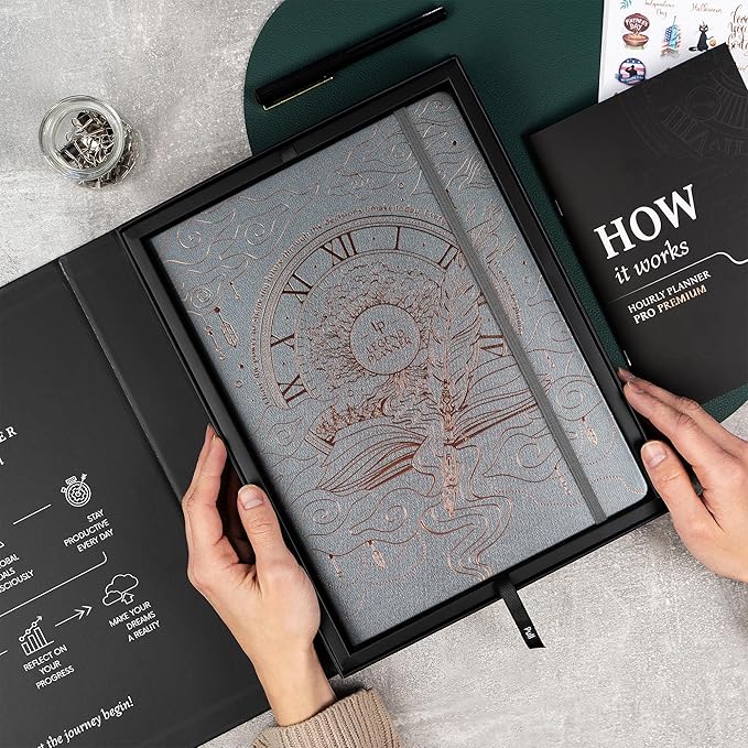 Legend Planner PRO Premium Large Undated Weekly, Monthly & Budget Planner with Habit Tracker Life Organizer for Time & Task Management, Goal Setting & Productivity A4 Size (Mystic Grey, New Cover)