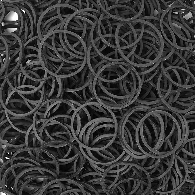 Rubber Bands Size #10 Black 760pcs Elastic Rubber Band size10 1inch Small Rubber Bands for Office Supplies Home