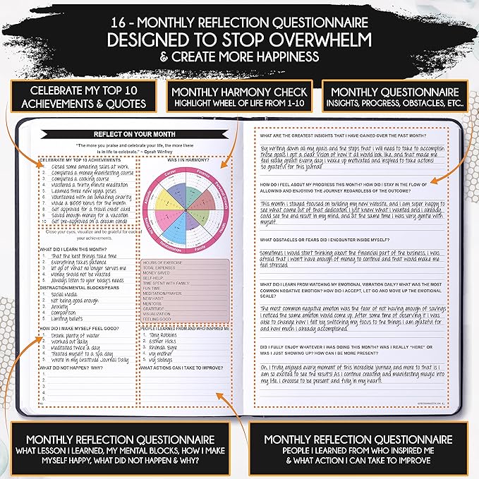 2025-2026 Planner Weekly and Monthly | 16-Month Life Planner to Increase Focus & Productivity | Reduce Overwhelm & Achieve Your Biggest Goals | Include Gift Box & Stickers | Sep 2025-Dec 2026