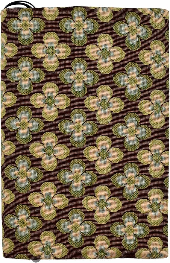 BLBMH Book Covers for Paperbacks Fit for 5.5x8.5 inch Adjustable Book Sleeve Cover for Women Over 15 Soft Cloth Protector for Bible Novels Notebook Journal - Vintage Flowers