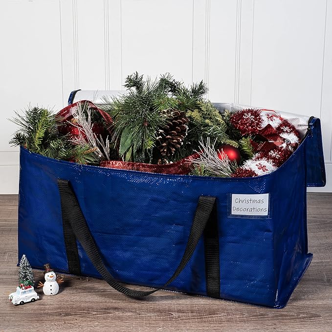 ClearSpace Heavy Duty Moving Bags or Storage Bag – Large Moving Boxes with Backpack Straps, Zippers & Handles – Perfect for Moving, College Dorm, Traveling, Camping, Christmas Decorations, 8 Pack