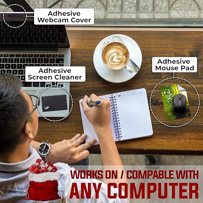 Adhesive Mouse Pad - Peel and Sticks to Any Surface - Travel Mouse Pad, Sticky for Any Surface - Excellent Tracking - Sunny Meadow