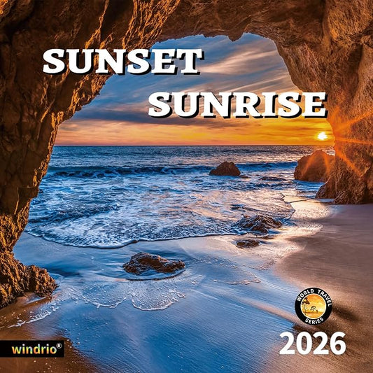 2026 Wall Calendar,Calendar 2026, July 2025 - December 2026, Wall Calendar Sunset, 12" x 24" Opened,Full Page Months Thick & Sturdy Paper for Calendar Organizing & Planning