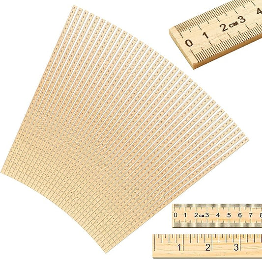 Treela 36 Pack 39 Inches Meter Stick Wood Ruler Economy Yard Stick Double Sided Heavy Duty Thick Meter for School Classroom Home Office Kids Clothing Measuring