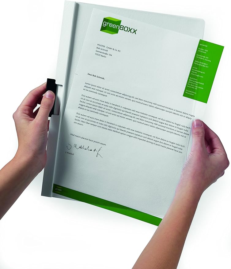 Durable Report Cover with DURACLIP - Letter-Size - Holds Up to 30 Pages - Clear Cover in Red - 25 Per Box