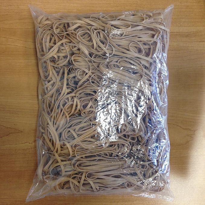 Plasticplace Rubber Bands, Size #33 │ 5 lb Bulk Pack, Approx. 4375 (3.5" x 1/8")