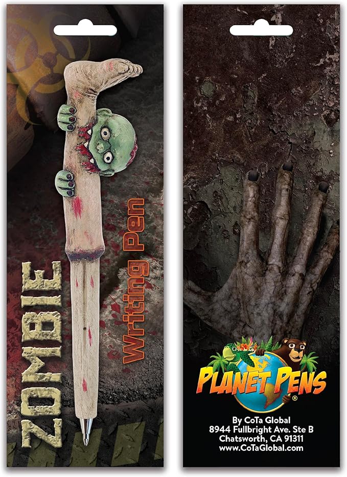 Zombie Writing Pen – Spooky Pen, Unique Office Desk Accessories and Writing Ballpoint Pen