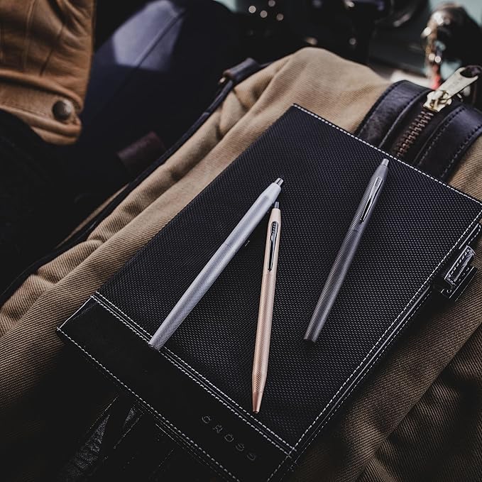 Cross Classic Century Refillable Ballpoint Pen Presented in a Luxury Gift Box - Medium Point, Black Ink, Brushed Rose Gold