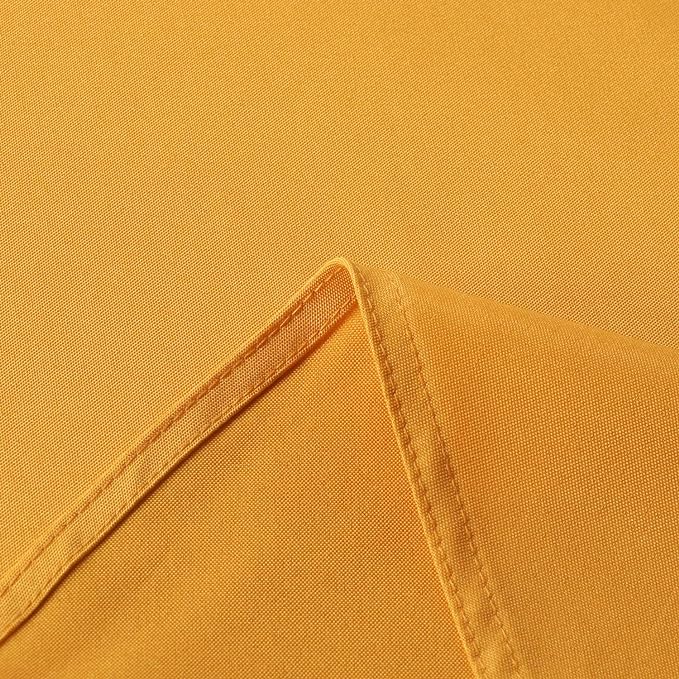 sancua Rectangle Tablecloth - 60 x 84 Inch - Stain and Wrinkle Resistant Washable Polyester Table Cloth, Decorative Fabric Table Cover for Dining Tables, Buffet Parties and Camping, Gold