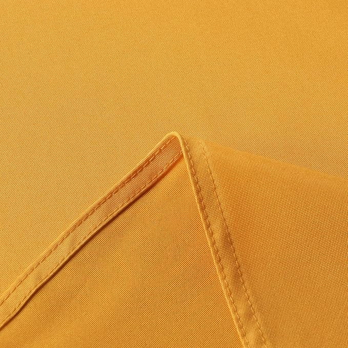 sancua Rectangle Tablecloth - 60 x 102 Inch - Stain and Wrinkle Resistant Washable Polyester Table Cloth, Decorative Fabric Table Cover for Dining Tables, Buffet Parties and Camping, Gold